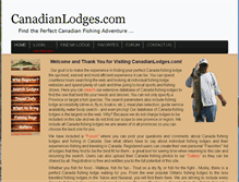 Tablet Screenshot of canadianlodges.com